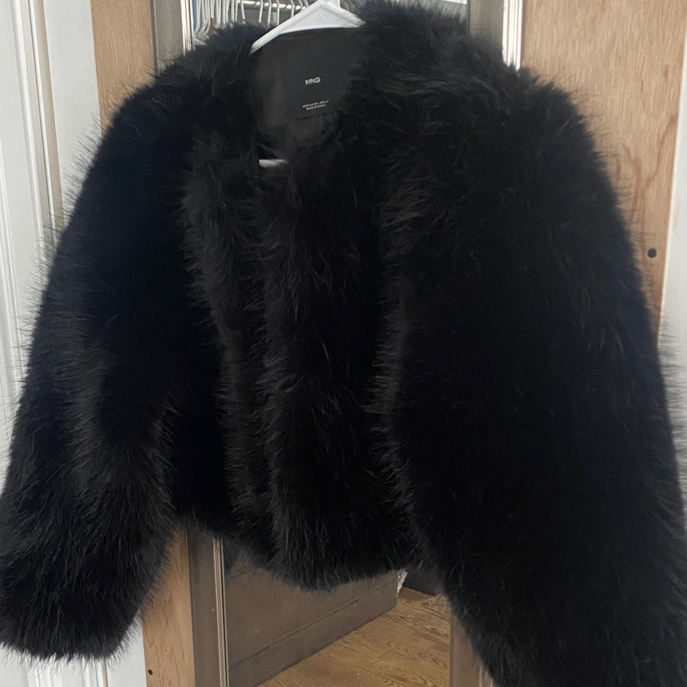MNG Black Teddy Jacket